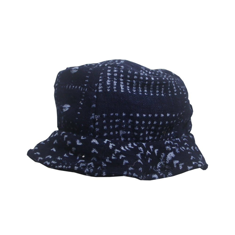 Indigo Mudcloth Bucket Hat