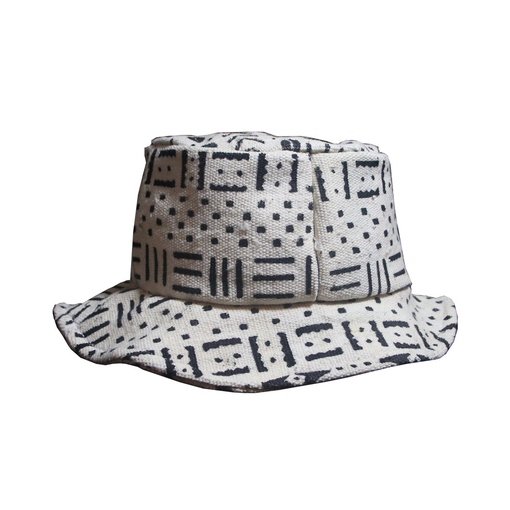 Cowrie Crazy Mudcloth Bucket Hat